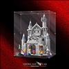 SHOWCASE LAB TECA IN PLEXIGLASS ACRILICO-DISPLAY-PER LEGO®75645-BATTAGLIA AL CASTELLO DI DRUM