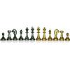 Italfama Set Scacchiera Italfama Oro & Argento Metallo, Re 4,8 cm, Prodotto Italia
