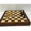 Set Scacchi 14x14 Pollici Pieghevole Magnetico Legno Standard Scacchi Gioco T...