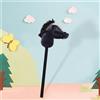 Stick Horse Hobby Horse, giocattolo interattivo portatile per equitazione, testa