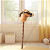 Stick Horse Hobby Horse, giocattolo interattivo portatile per equitazione, testa