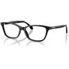 Versace VE3375 GB1 - Occhiali da Vista Donna Nero Lucido con Dettagli Oro