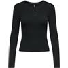 ONLY Onlcheckie Life L/S Cut out Top Jrs Onlcheckie Life L/S Cut out Top Jrs Donna (Pacco da 1)