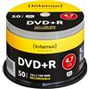 Intenso 4111155 DVD+R 16x 50 Pack Cakebox 50er Spindel DVD+R (DVD)