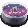 Verbatim Spindle 25 Dvd+R 4 7Gb 16X C.25 Xx 25 Pack Spindle DVD+R Singolo (DVD)