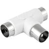 NIMO Adattatore TV 9,5 mm 1 maschio a 2 femmine