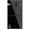 Cecotec Frigorifero Americano 4 Porte Bolero CoolMarket 4D 601 Vetro Nero E. 601L, Motore Inverter, 90cm, No Frost, ECO