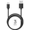 ACCETEL Cavo dati 1.8A - Micro USB Nero (3M)