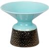 NONE Vaso in ceramica blu dorato 30x30x24 cm, Il miglior complemento per la tua casa.