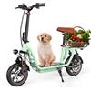 NONE iScooter i-12 - Bicicletta Elettrica per Adulti - Motore da 500W - Batteria 36V 7.5Ah - Pneumatici da 12 Pollici - Con Sedile e Cestino, Bici Elettrica