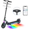 YEE GOO Monopattino elettrico urbano, motore da 250 W, velocità massima di 25 km/h, app dedicata, si piega in 3 secondi