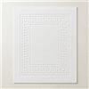 NONE Tappetino da bagno in spugna, 650 gr, bianco, design traforato, misure 50x60 cm