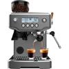 Cecotec Express Barista Power Espresso 20 Macchina per caffè Barista in acciaio e macinazione. 2200 W, 20 bar, macinacaffè conico, serbatoio dell'acqua da 2,1 litri