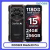 DOOGEE Blade20 Pro Telefono robusto 24GB 256GB 125dB Altoparlante Gemini AI 11800mAh Batteria Display da 6,6 '' Android 15 Smartphone NFC