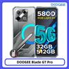 DOOGEE Blade GT Pro 5G Telefono Rugged 6.72'' 120Hz con Effetto Luce LED, 12GB 512GB, Fotocamera AI da 100MP, Batteria da 5800mAh, Smartphone