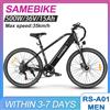Samebike RS-A01MAN Bicicletta Elettrica da Montagna 27.5 Pollici, Batteria al Litio 36V15Ah, Motore 500W, E-bike con Cambio a 7 Velocità per Uomo