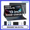 DOOGEE Tab E3 Pro Tablet 32GB+256GB Android 15 Gemini AI Display da 13'' Ultra-sottile 7.9mm Helio G100 Batteria 11000mAh Smart Pad