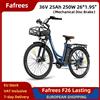 FAFRESS Fafrees F26 Nuova Bici Elettrica 2026 250W 36V 25Ah 26*1.95" in Acciaio ad Alto Tenore di Carbonio, E-bike da Città con Freno Meccanico a 7 Velocità, 25km/h