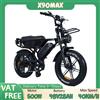 NONE VOMO X90MAX E-bike con Motore 500W, Batteria Doppia 48V28AH, Bicicletta Elettrica per Adulti con Pneumatici Fat da 20*4.0 Pollici, Moto Elettrica