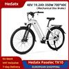 NONE Bicicletta Elettrica Hedatx Paselec TX10 350W 48V 19.2Ah 700*40C per Pendolarismo Urbano con Sospensione Anteriore, Freni a Disco Meccanici, 7 Velocità, 38-48km/h