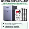 NONE UGREEN DH4300 Plus NAS a 4 vani da 9 TB - Cloud privato domestico, server NAS, backup cloud personale, condivisione di foto, video e file, storage di rete per PC, Mac e smartphone