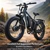 ORZEL K17 2000W motori doppi 26 pollici 55 km/h batteria 32Ah doppia sospensione forcella anteriore grande pneumatici fat 26*4.0