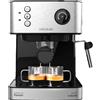 Cecotec Express Power Espresso 20 Professionale Macchina da Caffè. 850 W, 20 Bar, Manometro, Serbatoio da 1,6L, Braccio a Doppia Uscita, Vaporizzatore, Superficie Riscaldante per Tazze, Finiture in