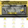 Ajazz Tastiera Meccanica da Gaming AJAZZ AK820 75% con Manopola del Volume, Struttura Gasket Mount e Design Hot-swappable Adatto per ufficio e gaming, compatibile con PC, sistemi Windows e Mac.
