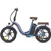 Fafrees E-Bike FAFREES F20 + Pro Motore 250W Batteria 36V25Ah Pneumatici da 20 pollici Freni a disco meccanici - Blu Aurora