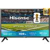 HISENSE 40A4Q TV LED, SMART TV, 40 ", D-LED, Full-HD, Processore NT72690, NERO, Classe F