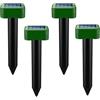 funfunfly 4X Repellente Solare per Talpe - Solare Repellente Zanzare - Repellente Ultrasuoni per topi, Impermeabile Scaccia Talpe Solare - Square