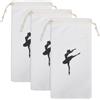 BESPORTBLE 3Pcs Coulisse Sacchetto di Scarpe Ballo Ragazze Balletto Scarpe Sacchetto di Immagazzinaggio del Pattino Tote Inserto Organizzatore Ragazza Accessori Sacchetto