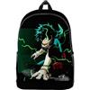 Zhongkaihua My Hero Academia, zaino per la scuola, con scritta No Hero Academia, Izuku, Midoriya, Deku, Todoroki, Shoto, Oxford, per studenti, casual, per attività all'aperto, scuola, ufficio, viaggi, regalo