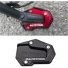 Generico Piastra di estensione della staffa laterale Per Ducati Multistrada 950 1100 1200S/GT 1260 S V4S V4 V2 V2S Supporto di estensione laterale (Nero)