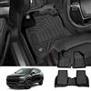 YEE PIN 2023 Compass Tappetini gomma compatibili con Jeep Compass 2017-2024 2025 4x4 4xe MP Set completo durevole e resistente all'usura Tappetini impermeabili e antiscivolo (Nero)