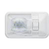 Baceyong - Plafoniera a LED 12 V, adatta per camper, roulotte, barca, rimorchio, con interruttore on/off, bianco (1 set)