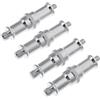 FUNNETOYU Adattatore Vite Acciaio Inossidabile da 1/4 a 3/8 | 4 Pezzi, Argento per Cambi Rapidi, per Videografi e Fotografi Quick Release Boards e Ball Heads