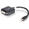 C2G Adattatore da Mini DisplayPort maschio a DVI-D Single Link femmina, 20 cm, nero, Full HD Mini DP o Thunderbolt, compatibile con Apple MacBook, Mac Mini, Mac Pro, Microsoft Surface Pro, Dell XPS e