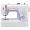 Singer 3232 Simple Macchina da Cucire Portatile 32 Punti Occhiello Automatico Infila Ago Automatico colore Bianco Viola
