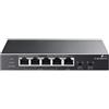 TP-Link TL-SG1005P-PD Switch Desktop 5 Porte Gigabit Ethernet PoE+ PoE++ 66W Fanless colore Nero