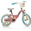 MONROAD Bicicletta Bambina 16 Jade Rosa Con Rotelline Stabilizzatrici