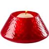 Venini - Portacandele LELE Balloton Rosso Ø 18 cm in Vetro Soffiato di Murano