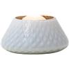 Venini - Portacandele LELE Balloton Snow Ø 18 cm in Vetro Soffiato di Murano
