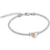 AIWENXI Braccialetti di cremazione a forma di cuore per cenere fiocco cuore urna bracciale per uomini e donne in acciaio inox ricordo Memorial Pet Cenere Bracciale gioielli