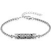 AIWENXI Bracciale per cenere, cilindro, urna, per uomini, donne, in acciaio inox, con cenere, gioiello, 1.57, Senza Gemstone