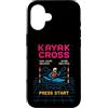 kayak cross arcade press start pixel kay Custodia per iPhone 16 Kayak Cross Press Start Arcade