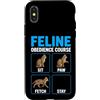 Purrfectly Untrainable Felines Custodia per iPhone X/XS Corso di obbedienza felina divertente formazione per gatti