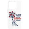 Maglietta Con Bandiera Americana Donna D Custodia per iPhone 15 Pro Femminismo T Shirt Donna American USA Ragazze Bandiera