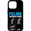 Purrfectly Untrainable Felines Custodia per iPhone 16 Pro Corso di obbedienza felina divertente formazione per gatti