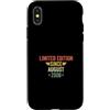 Legend Since Birthday Custodia per iPhone X/XS Limited Edition Since August 2008